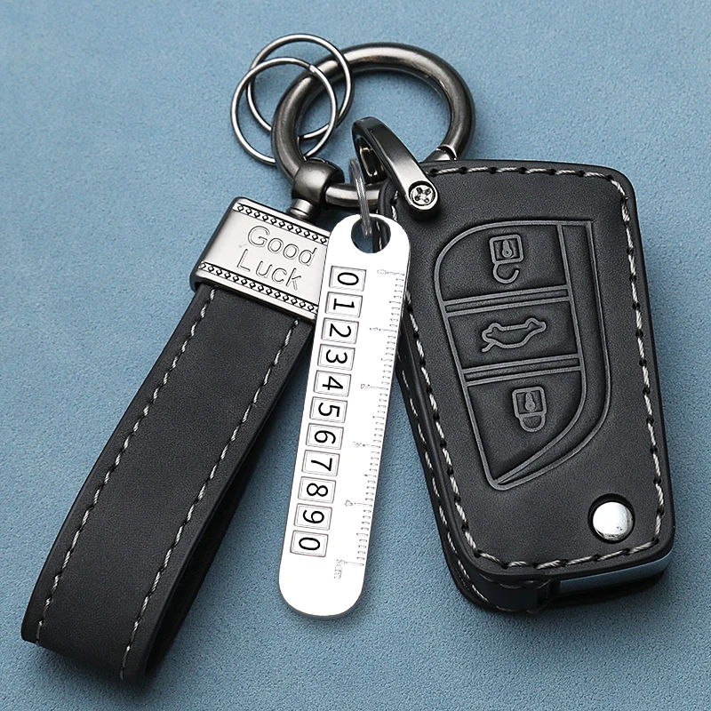 Car Key Cover for Toyota Vios Yaris 2013 2014 2015 2016 Yaris L Hiace HAIs 2020 Hiace 200 Key Case Protective Case