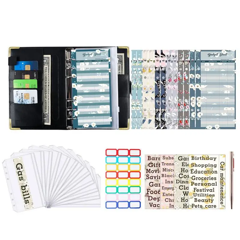 

Папка-органайзер для денег, 6 колец