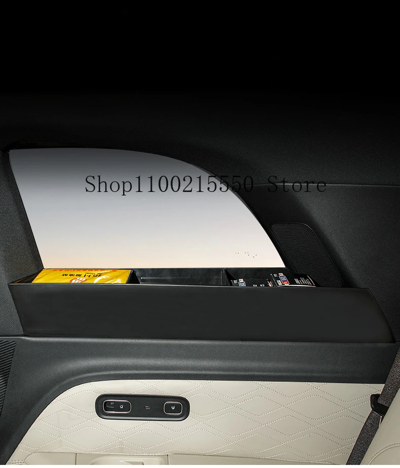 For LEADING IDEAL LiXiang L9 2023 Car Third Row Window Storage Box Multi-functional Window Storage Box Accessories