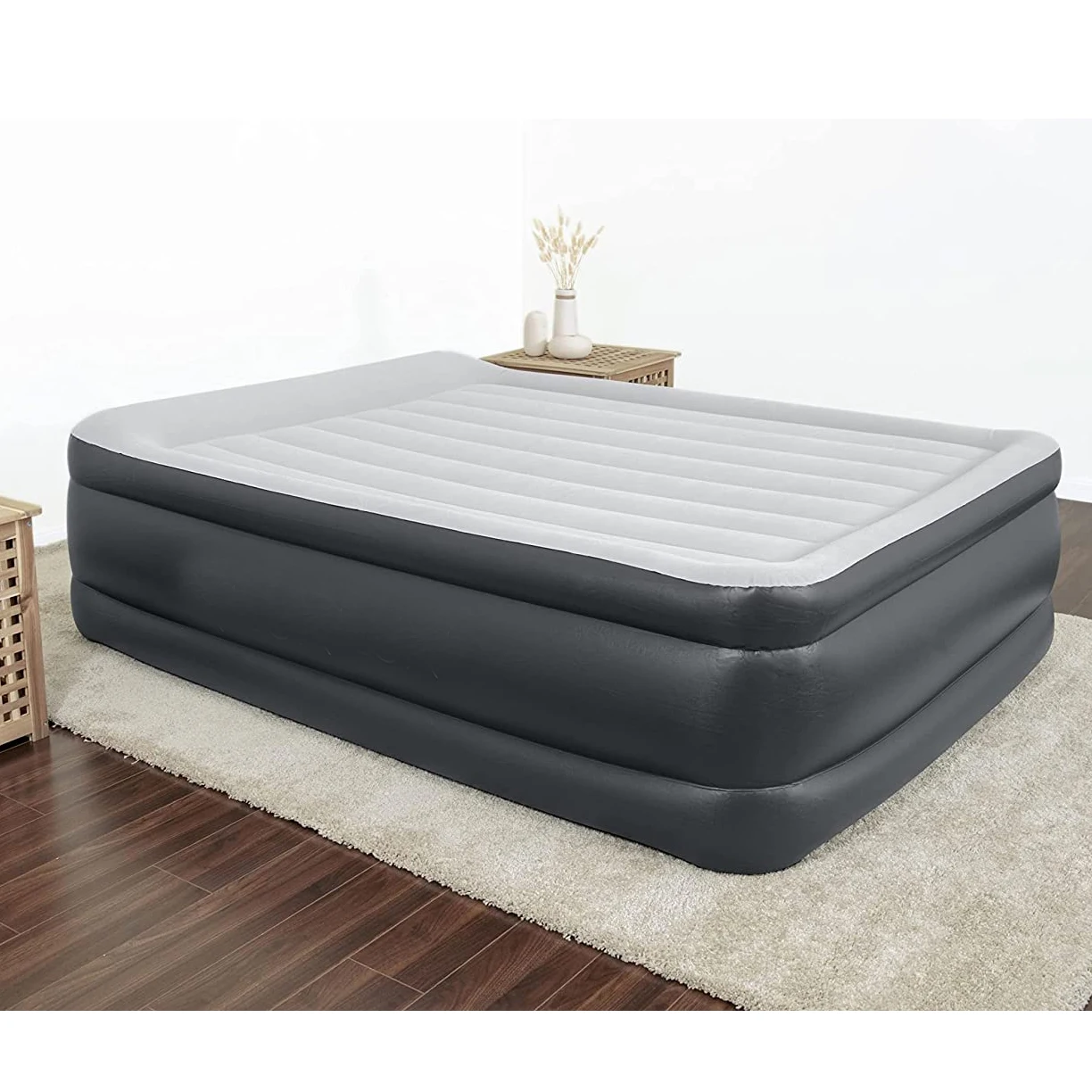 Durable Inflatable Air Mattress with Built-in Pump, Pillow and USB Charger