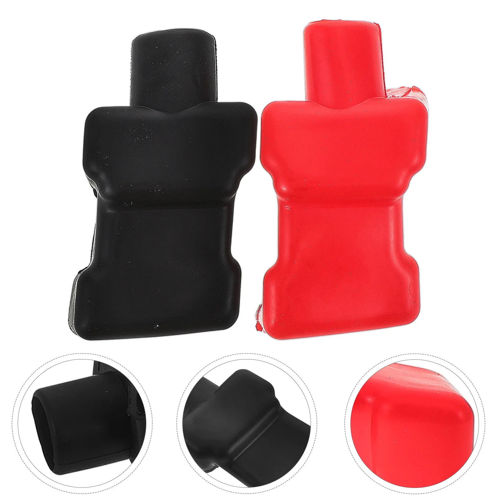 

2Pcs Terminal Cover Insulation Boot Plastic Durable Heat Resistant Auto Car Marine Protective Lug Caps Terminal