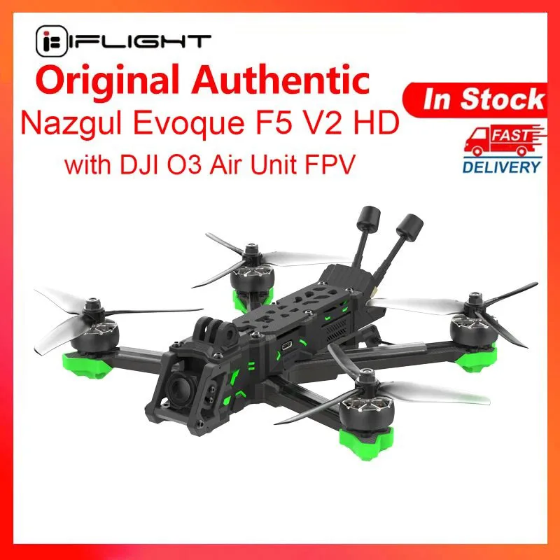 

iFlight Nazgul Evoque F5 V2 HD 5inch 6S FPV Drone BNF F5X F5D（Squashed-X or DC Geometry）with GPS module/ DJI O3 Air Unit for FPV