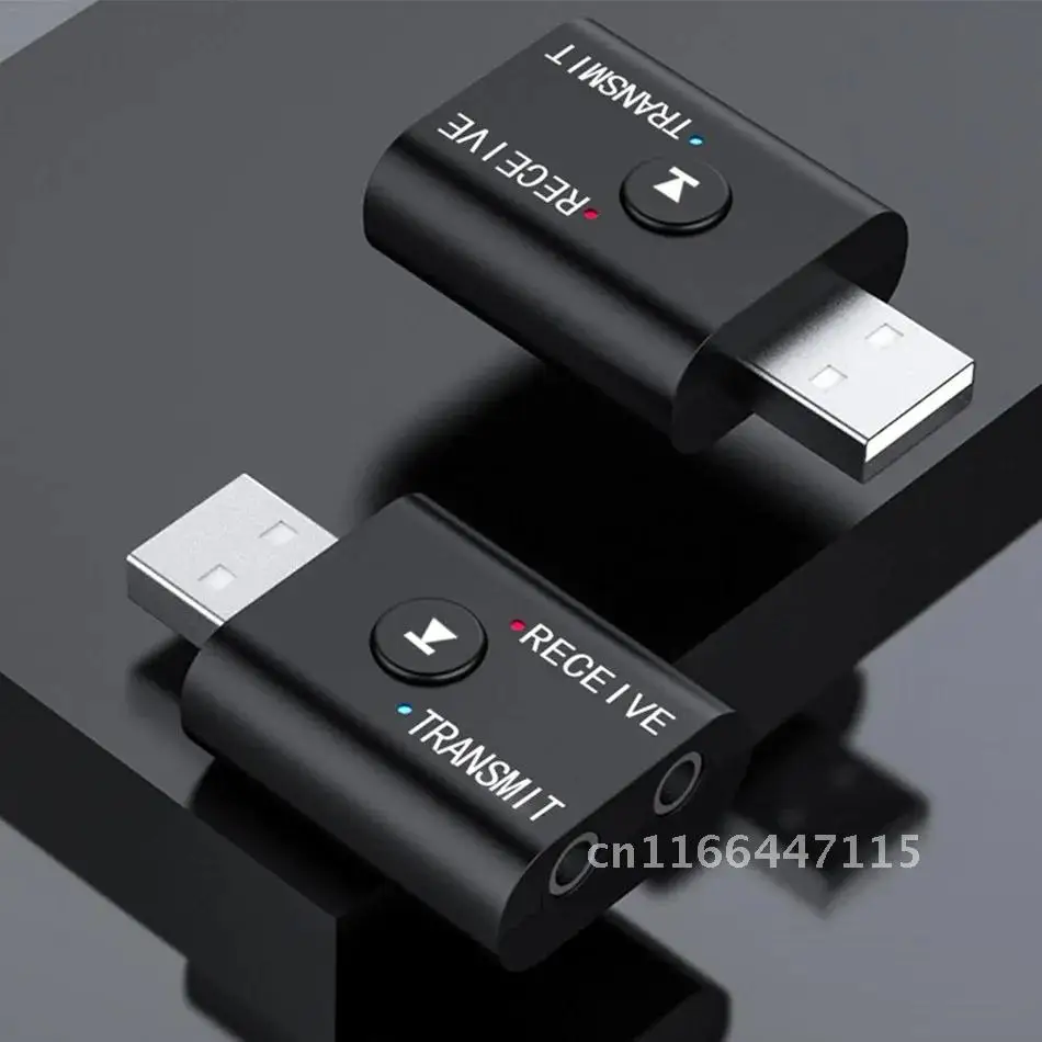 

Bluetooth 5.0 Audio Receiver Transmitter 2 IN 1 RCA 3.5mm 3.5 Jack AUX Stereo Music USB Wireless Adapter for TV Car PC Speaker