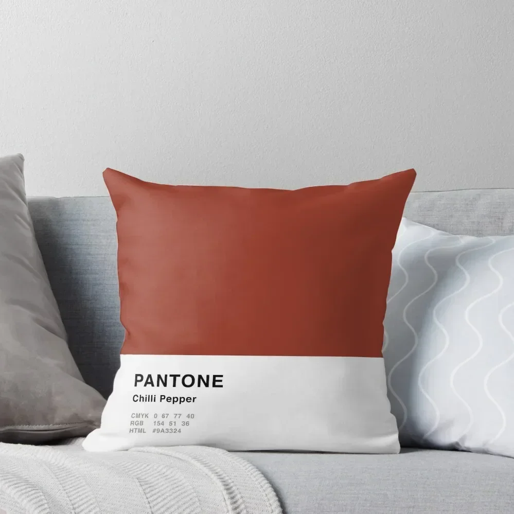 

Chilli Pepper Red Pantone Simple Design Throw Pillow ornamental pillows Decorative pillow case pillow