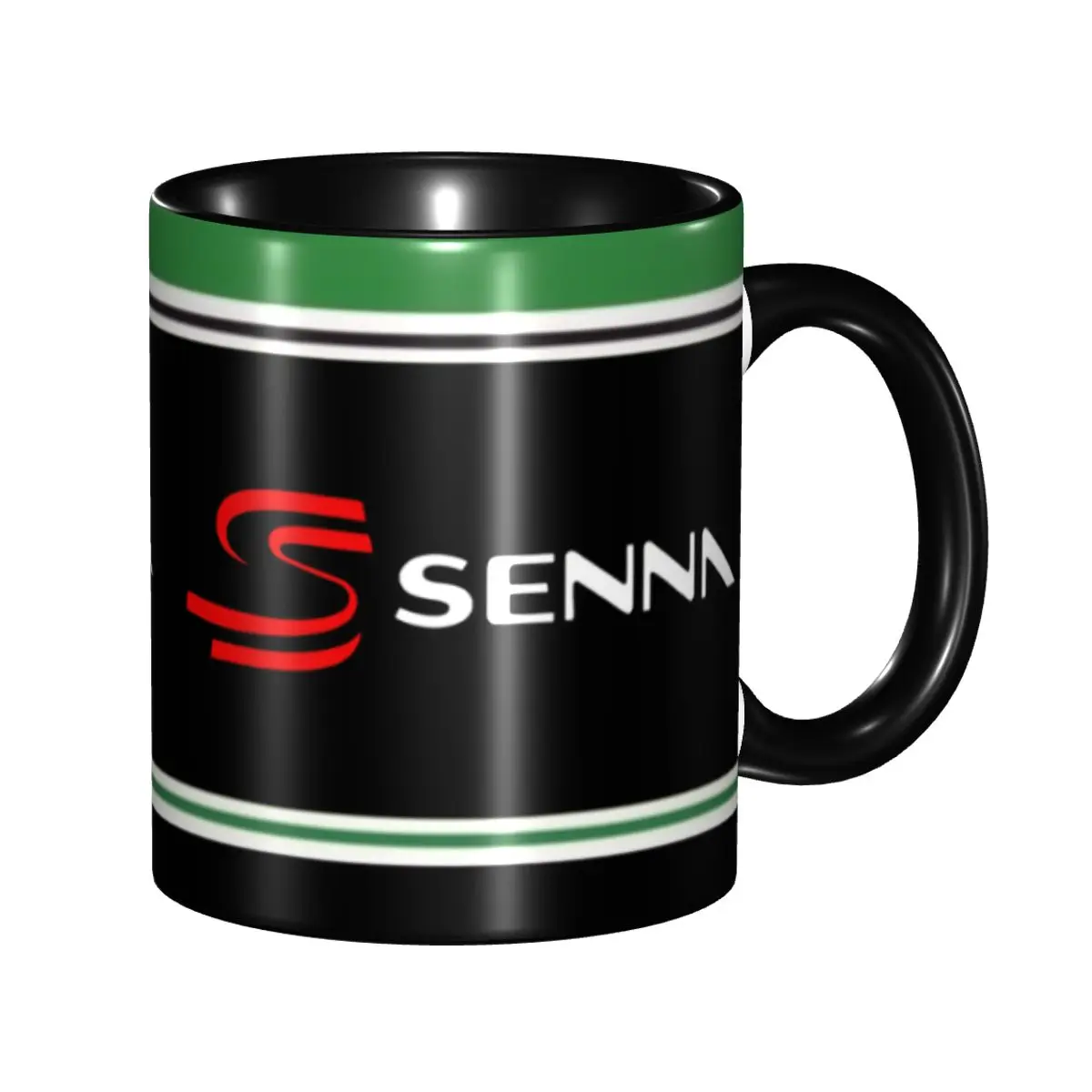 

Custom Ayrtons Brazilian Racing Driver Senna Mugs DIY Ceramic Tea Milk Coffee Cup