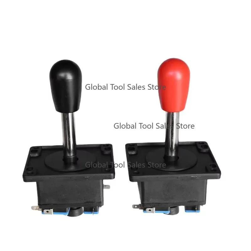 Arcade Game Accessory Red and Black Joystick for Children DC 12V Metal & Plastic 2 Pieces for Console Game Machines