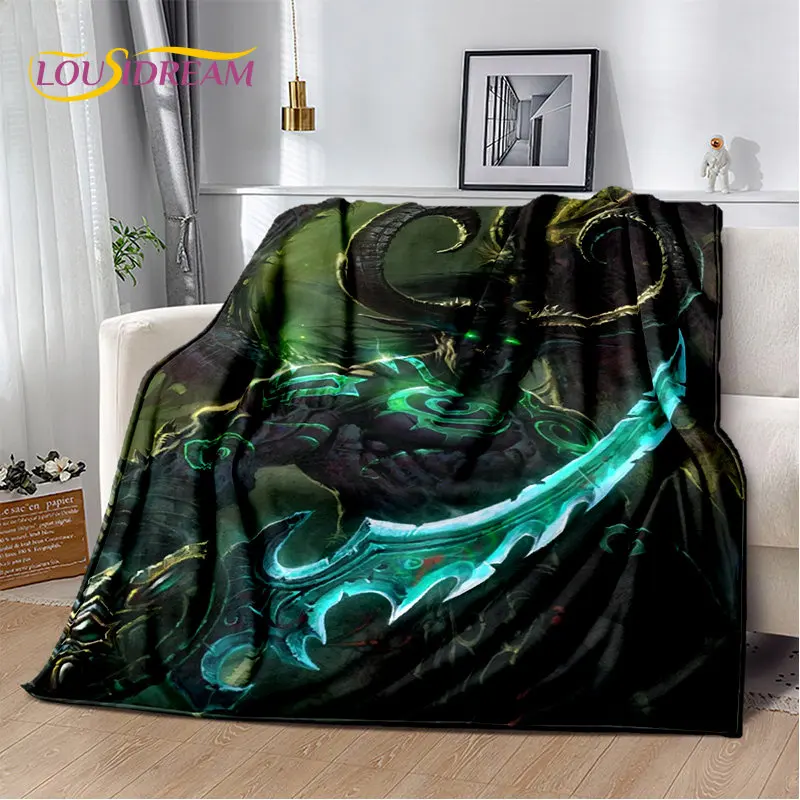 

World of Warcraft,WOW ,Game Gamer Soft Plush Blanket,Flannel Blanket Throw Blanket for Living Room Bedroom Bed Sofa Picnic Cover