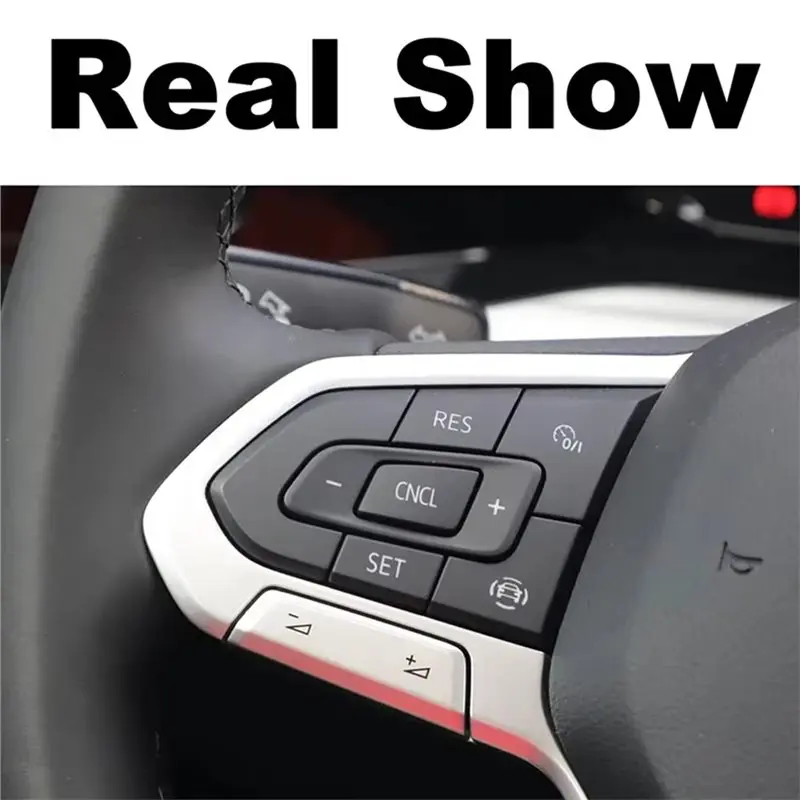 For VW Golf 8 2020-2021 T-Cross Tiguan Passat B8 Steering Wheel Switch Button Bezel Cover G8AJKZZCPZ G8AJKZYCPZ Car Part