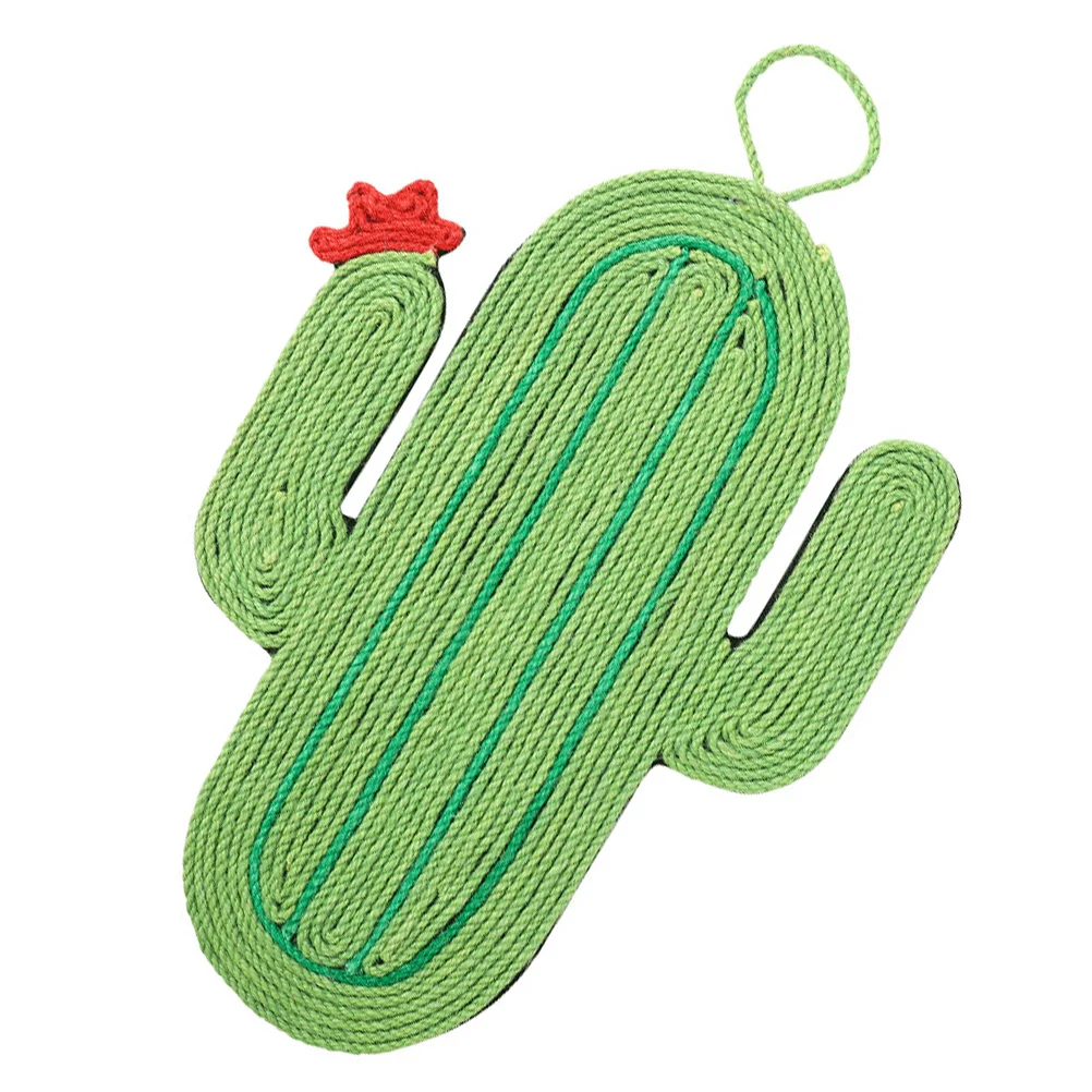 

Cartoon Kitten Cat Scratch Pad Cactus Sisal Mat Hanging Rope Walls Doors Desks Doorknobs Preserve Furniture Cat Toy Claw