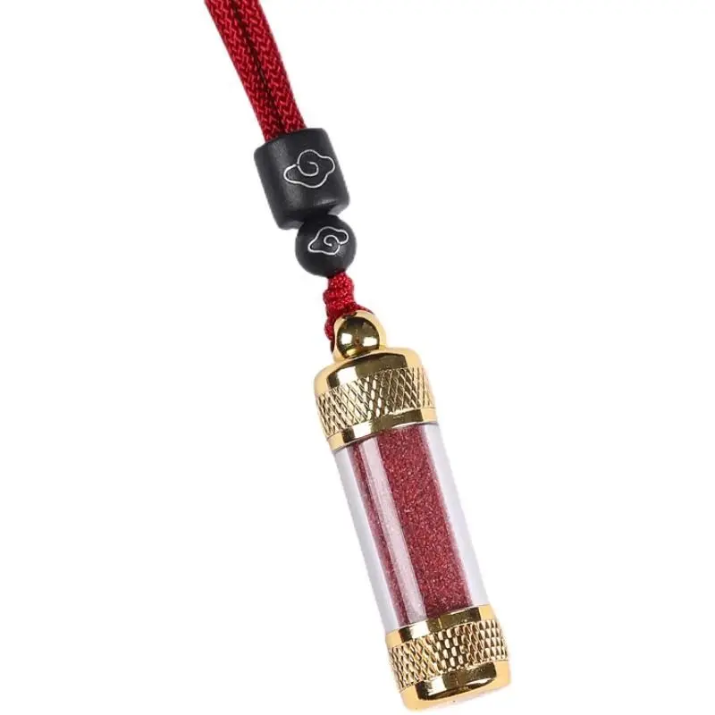 Cinnabar Pendant Carry-on Pendant for Men and Women Original Stone Powder Small Empty Bottle Lanyard Necklace Amulet