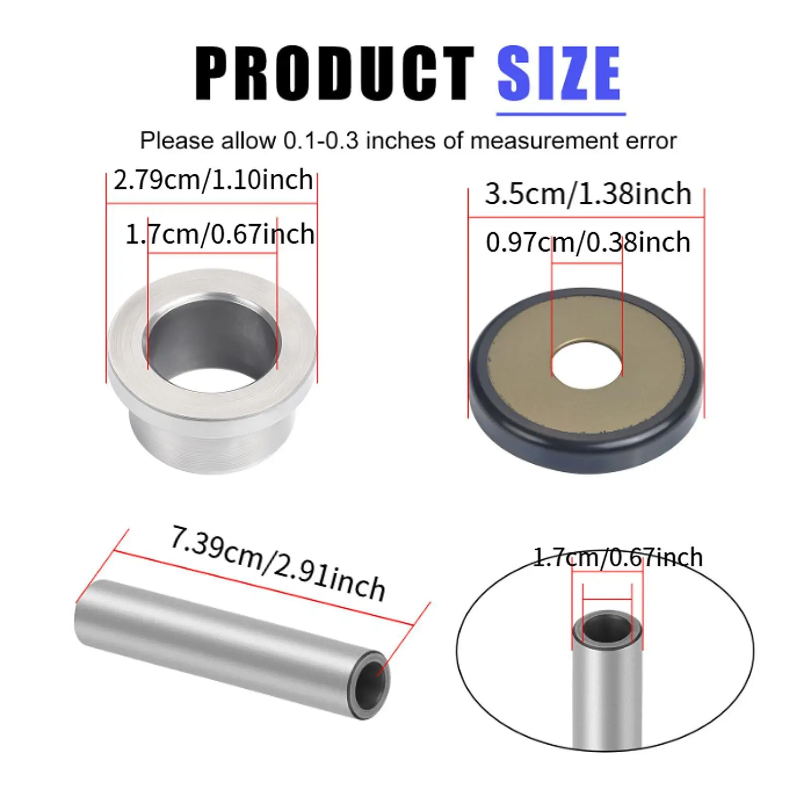 Metal Rear Independent Suspension Bushing Set for Yamaha YFM660 Grizzly 2002-2008 Long Service Life Auto Repair