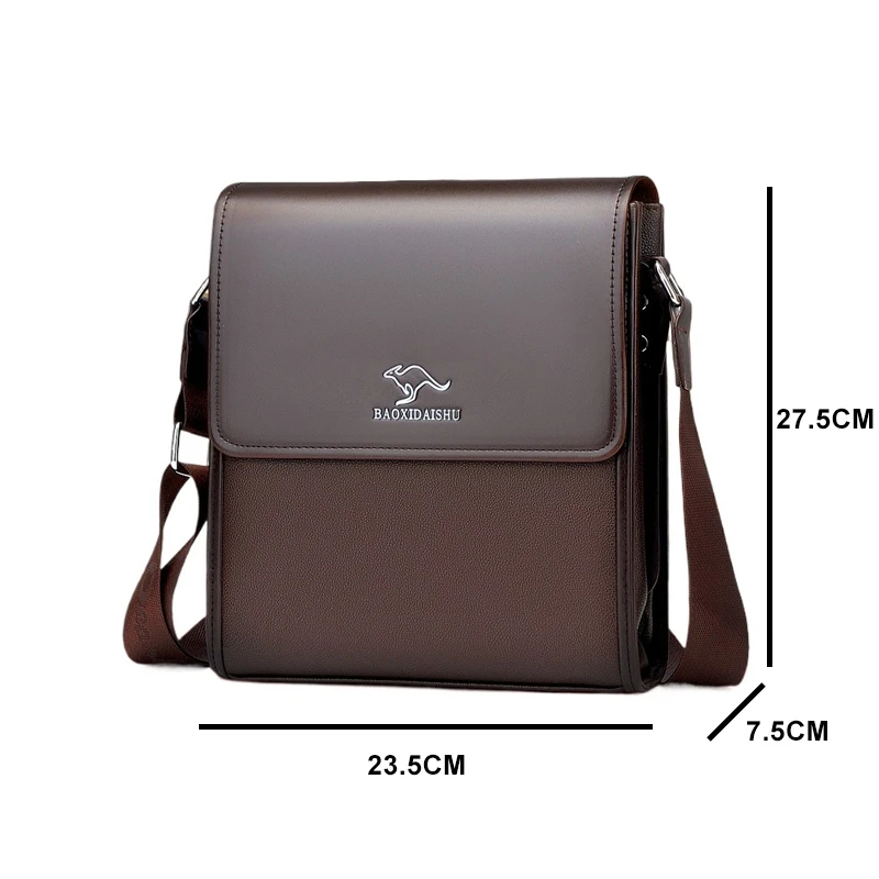 2025 New Luxury Brand Messenger Men Leather Side Shoulder Bags For Business Office Work Bag Male Briefcase Casual Crossbody bags