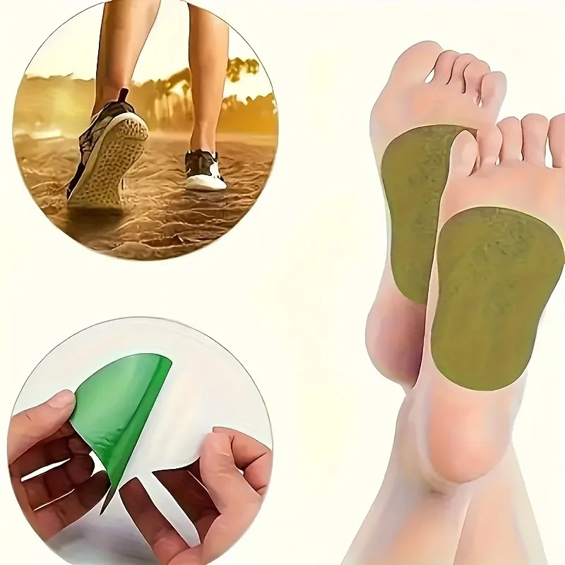 Body Detoxification Natural Wormwood Foot Care Patch 12Pcs Relieve Fatigue Detoxify Knee Cervical and Lumbar Patches Pad Health