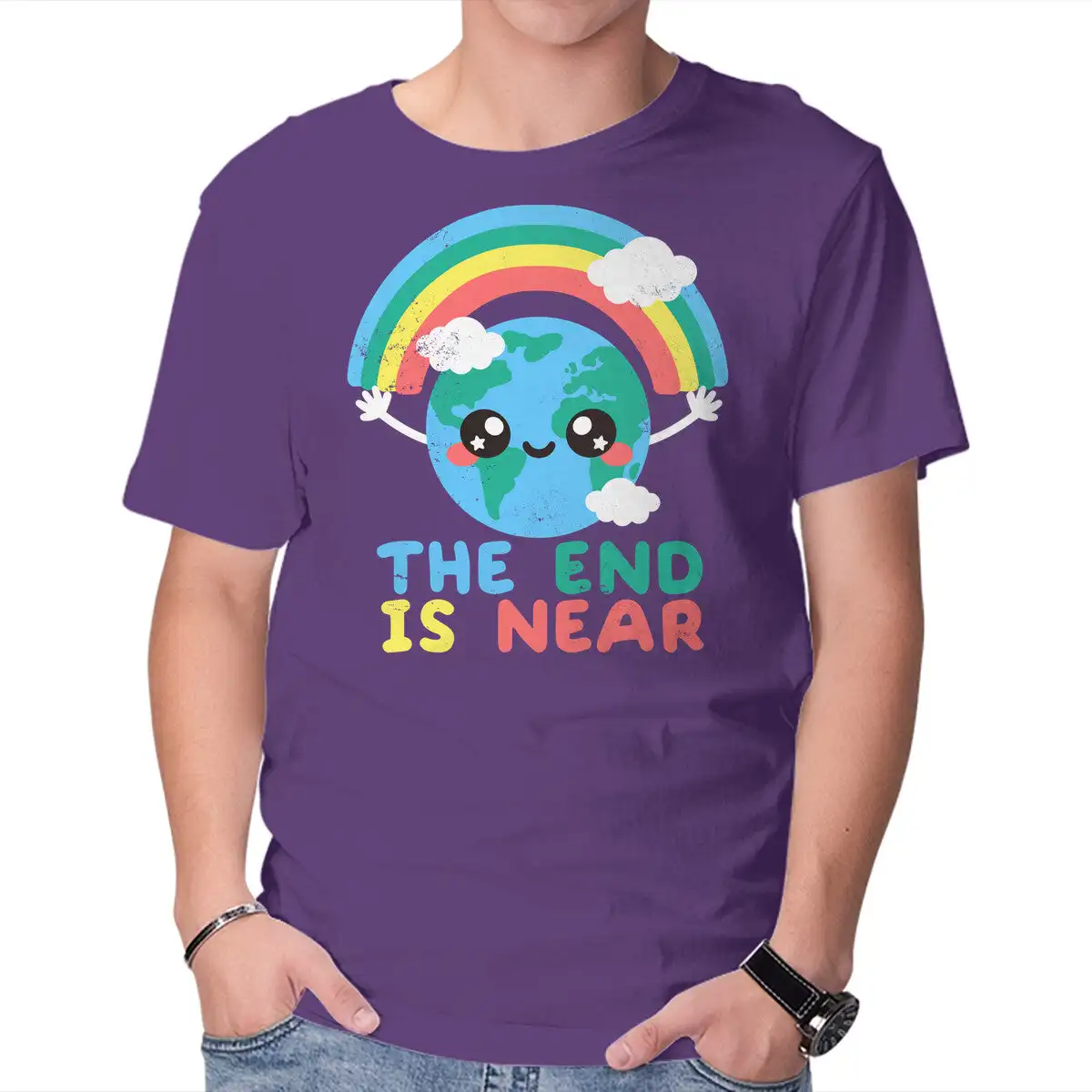 End Is Near Unisex T-shirts for Man Woman Short Summer Tees Casual Cotton New Arrival Fashions Couple's Cloths