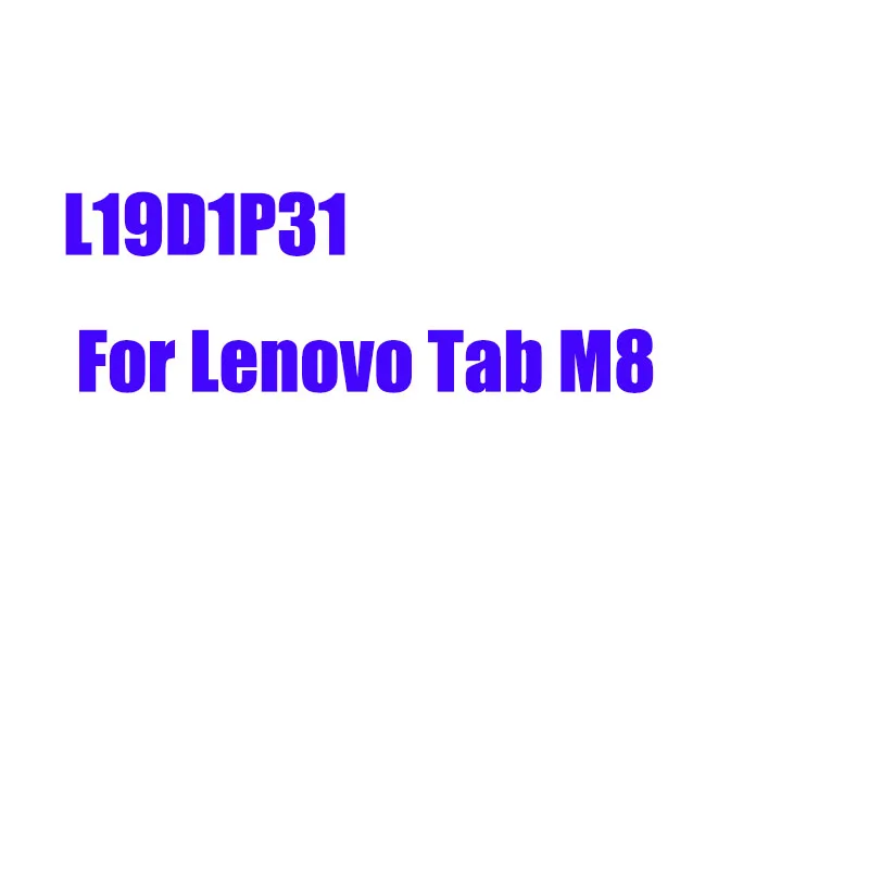 L19D1P31 5100mAh Phone Replacement Battery For Lenovo Tab M8 TB-8705F/N/M TB-8505F/N/M battery + Free Tools