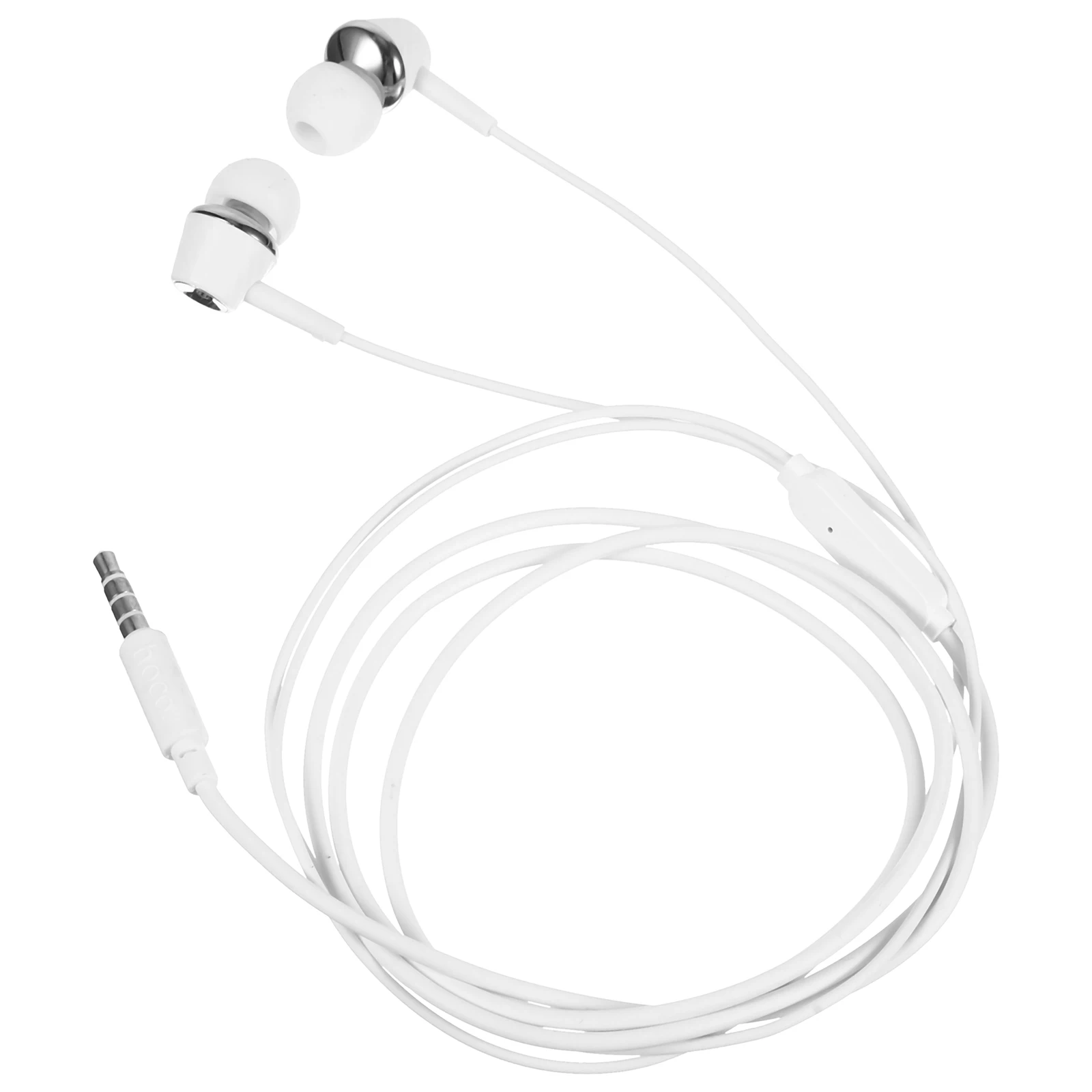 

1 set 1 Set In-Ear Type Earphone With Microphone Wired Controlled Bass Earbuds Lightweight Small For Friends Family Gift Silver
