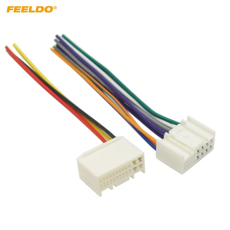 Car Radio Audio Power Wire Harness Adapter For KIA K2/K3/K5/Sportage R Hyundai IX35/Tucson ISO CD Power Cable
