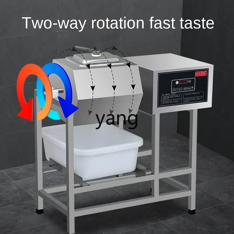 YJQ Marinating Machine Commercial Vacuum Marinated Meat Stirring Fried Chicken Burger Equipment Automatic Barrel Roller