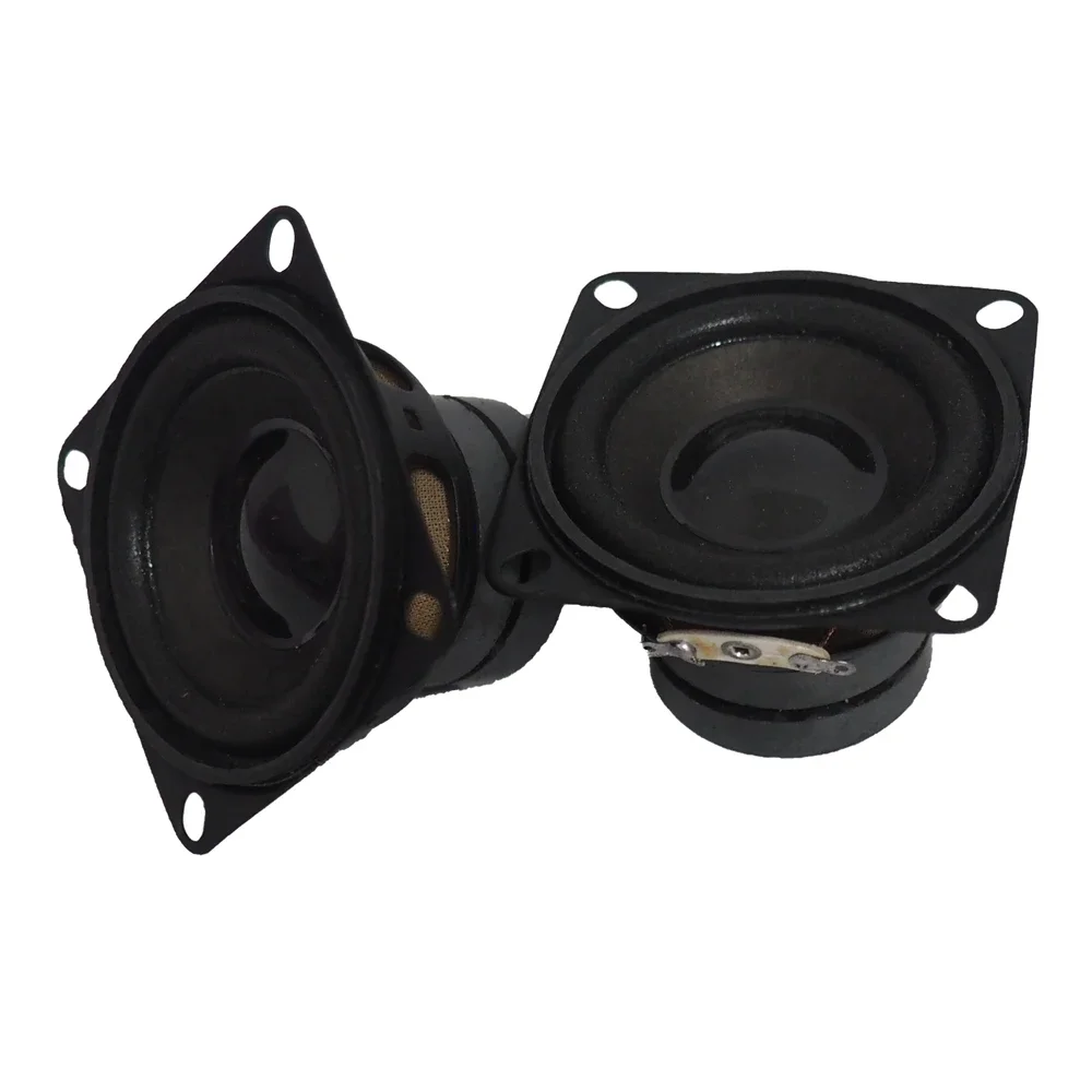 2 adet 2 inç taşınabilir ses hoparlör 4 Ohm 8 Ohm 10W Mini tam aralıklı çift manyetik küçük hoparlör DIY BT hoparlörler ev sineması