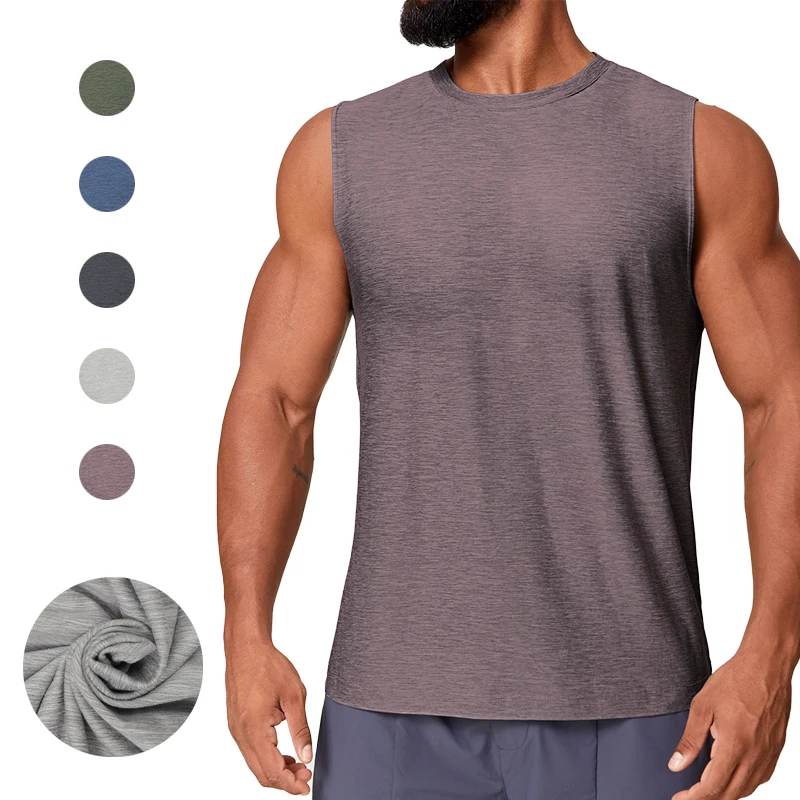 

(S-2XL)Mens Workout Tank Top Quick Dry Breathable Sleeveless Shirt for Gym,Running,Basketball&Training Skin-Friendly Sport vest