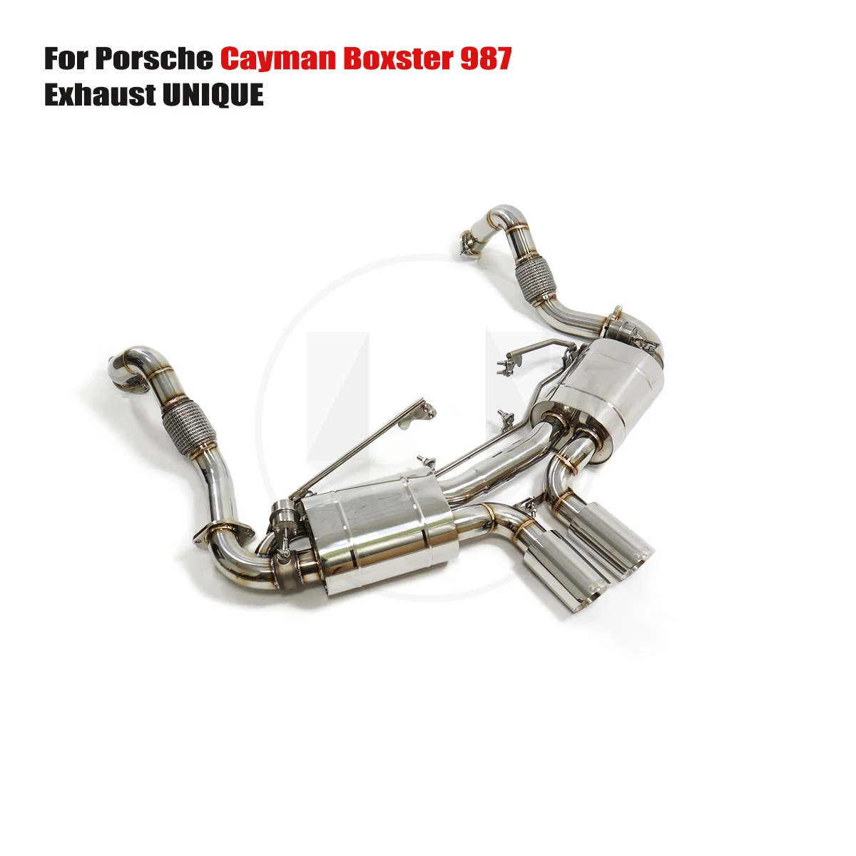 UNIQUE For Porsche Cayman Boxster 987 performance valve exhaust system ss304 exhaust muffler