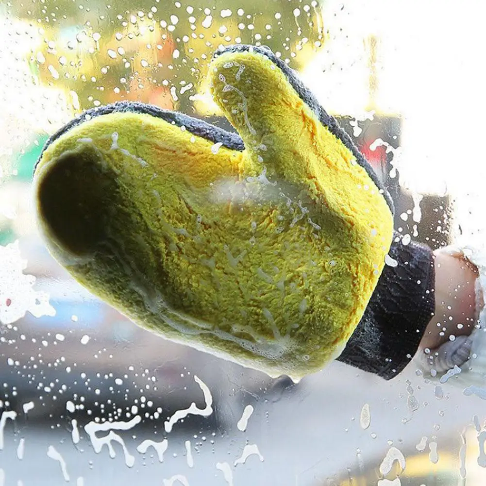 Gants de Lavage de Voiture Double Face Épais et Super Absorbant, Gril d'Essuyage Spécial, Outil de Livres Anti-Rayures