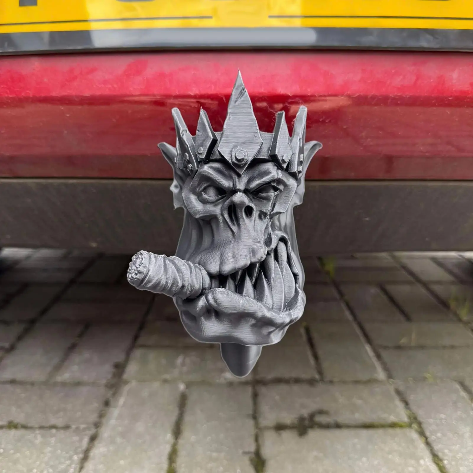 

For Trailer Trailer Hitch 3D Printed Funny Hook Orcs Shaped Trailer Tow Hitch Receiver for Car Rv Tractor Atv Suv Tailgate