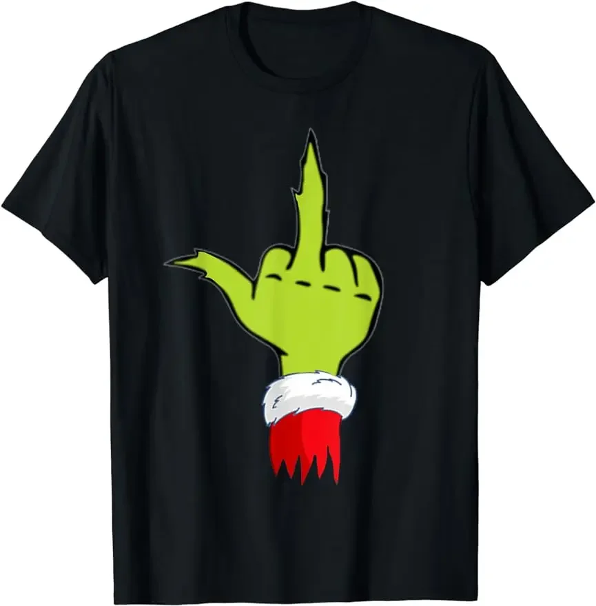 Mischievous Holiday Cheer Anti-Christmas T-Shirt with A Funny & Naughty Twist Graphic Fashion Harajuku Kawaii Y2K Clothing