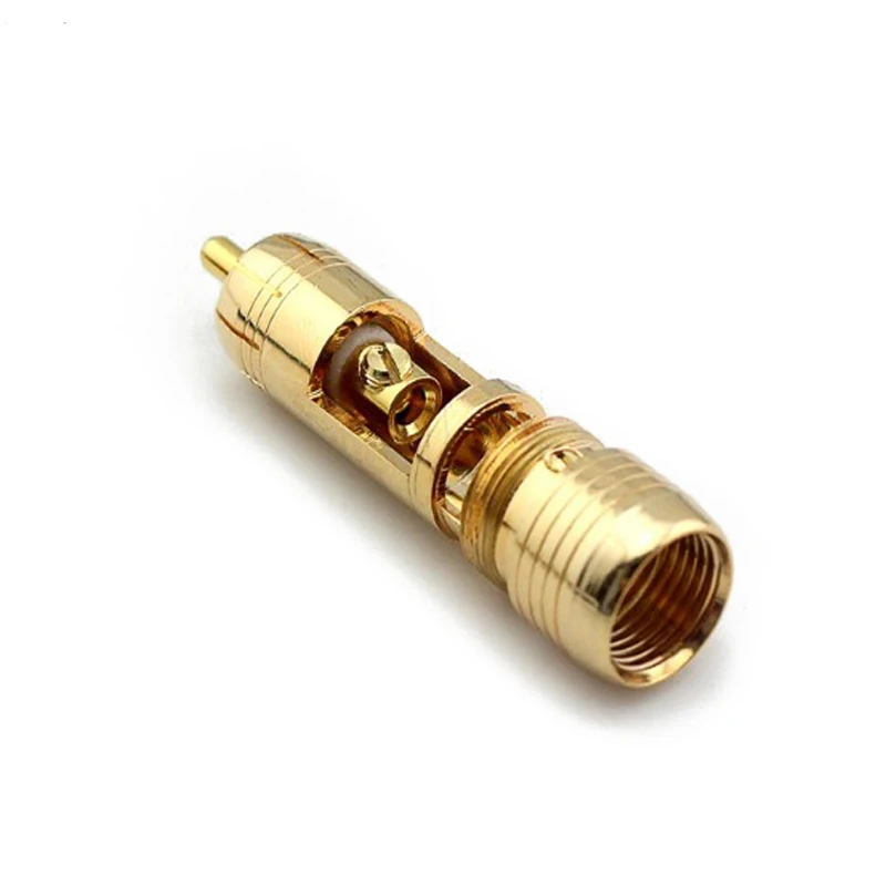Spina connettore RCA Hifi Ortofon in ottone placcato oro per spina connettore cavo di interconnessione audio