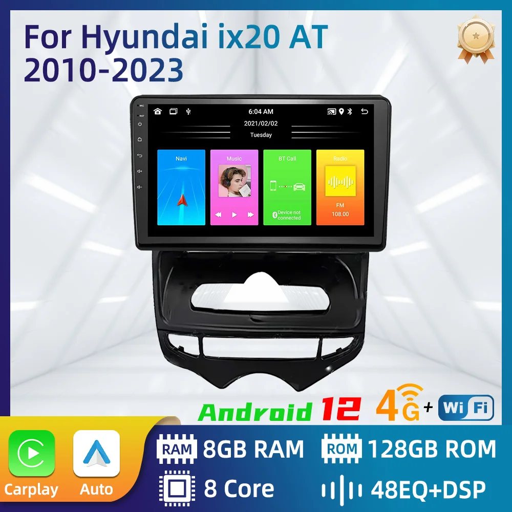 

2 Din Multimedia for Hyundai ix20 ix-20 2010 - 2023 Auto AC Android Car Radio Stereo Carplay Navigation Autoradio GPS Head Unit