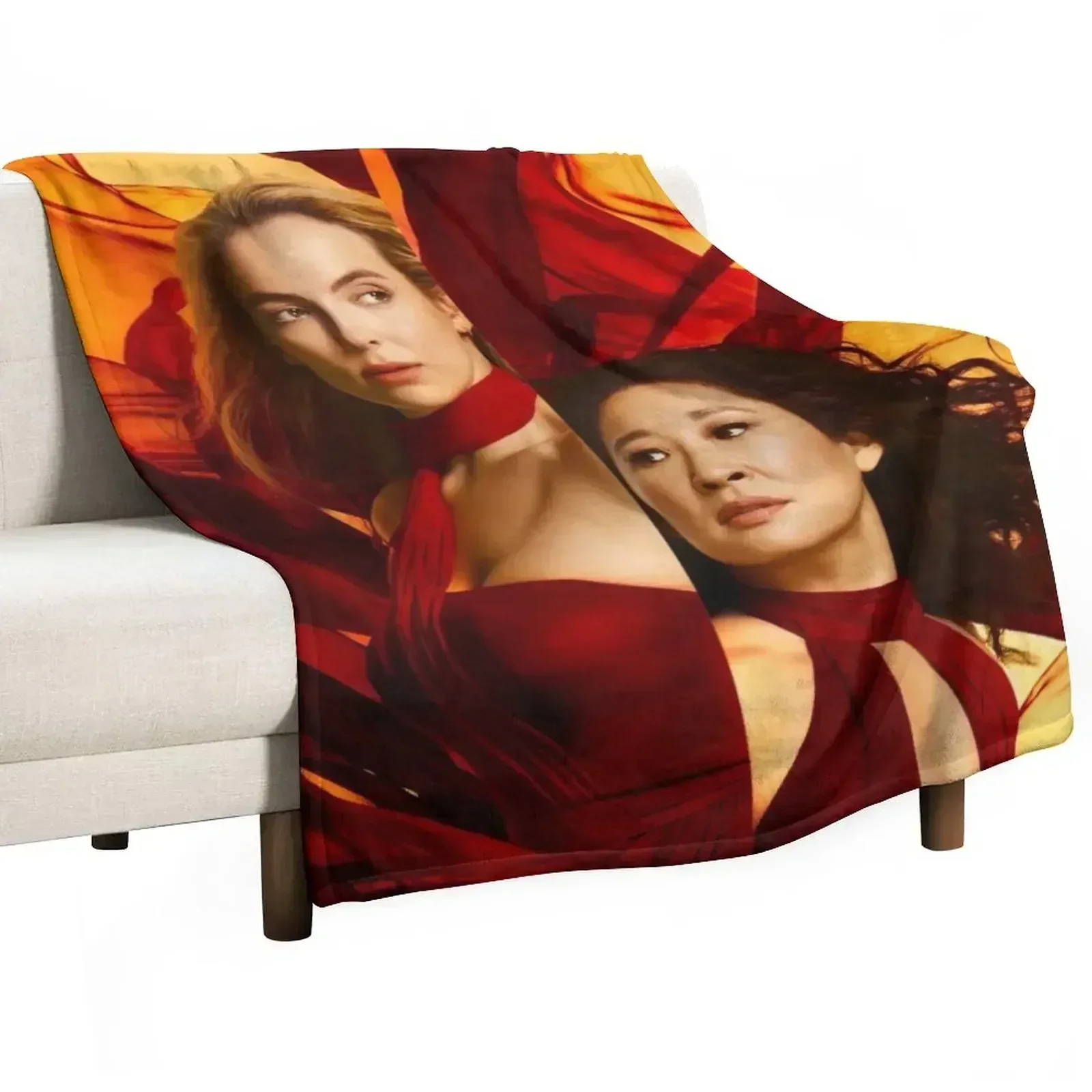 Killing Eve Movie Throw Blanket Furry for sofa Comforter Luxury Throw Fashion Sofas Blankets