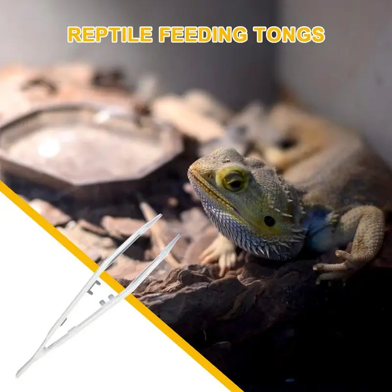 Feeding Tweezers Reptiles Glow In The Dark Feeder Tools Anti-Slip Ergonomic Snake Tongs For Spider Snake Tortoise Frog