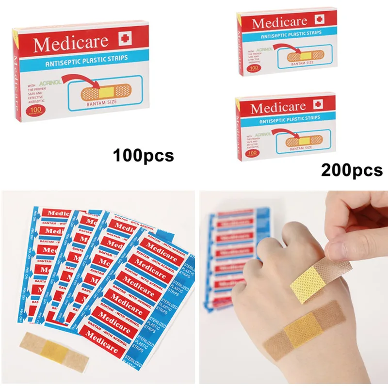 

Бытовая легкая и износостойкая клейкая лента, дышащая кровоостанавливающая нашивка для ран, водонепроницаемая нетканая ткань, пластырь для ран