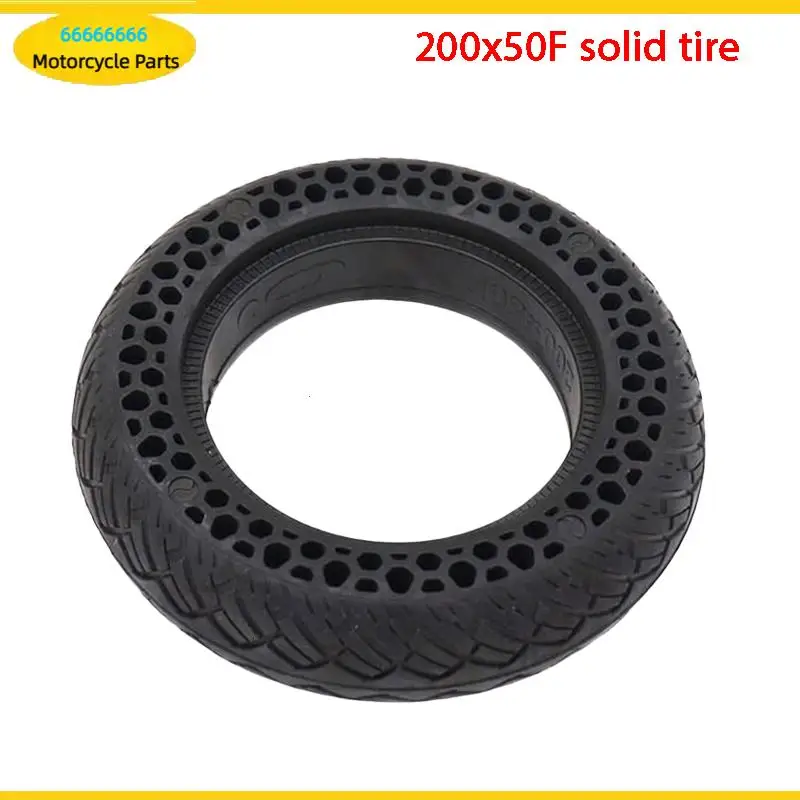 200X50 8 Inch Solid Tyre for Electric Scooter – Explosion-proof Tubeless Tire with Bee Hive Holes, Shock Absorption Feature
