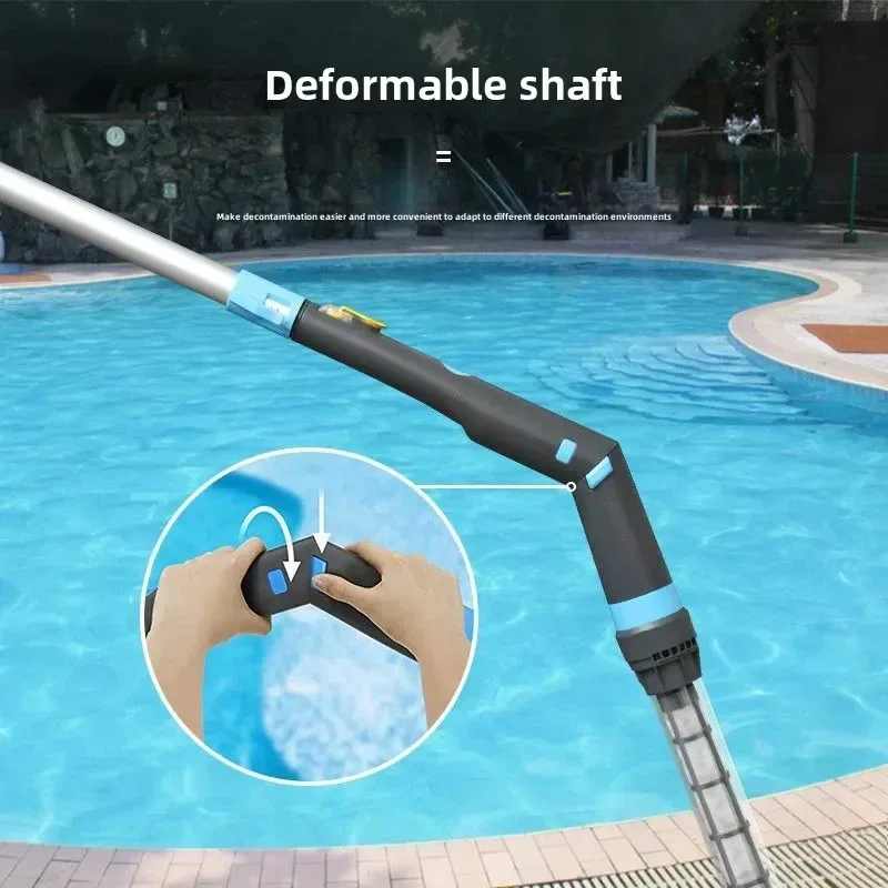 مكنسة كهربائية صغيرة لتنظيف سفلي السمك، شفط لاسلكي لحمام السباحة
