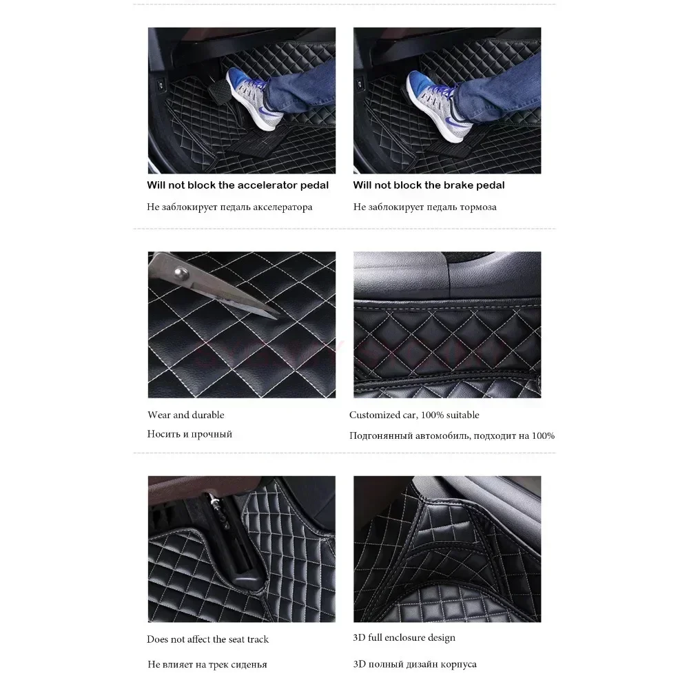 TPE All-Weather Waterproof Car Floor Mats Cargo Liner SUV Fitment 2023-2024