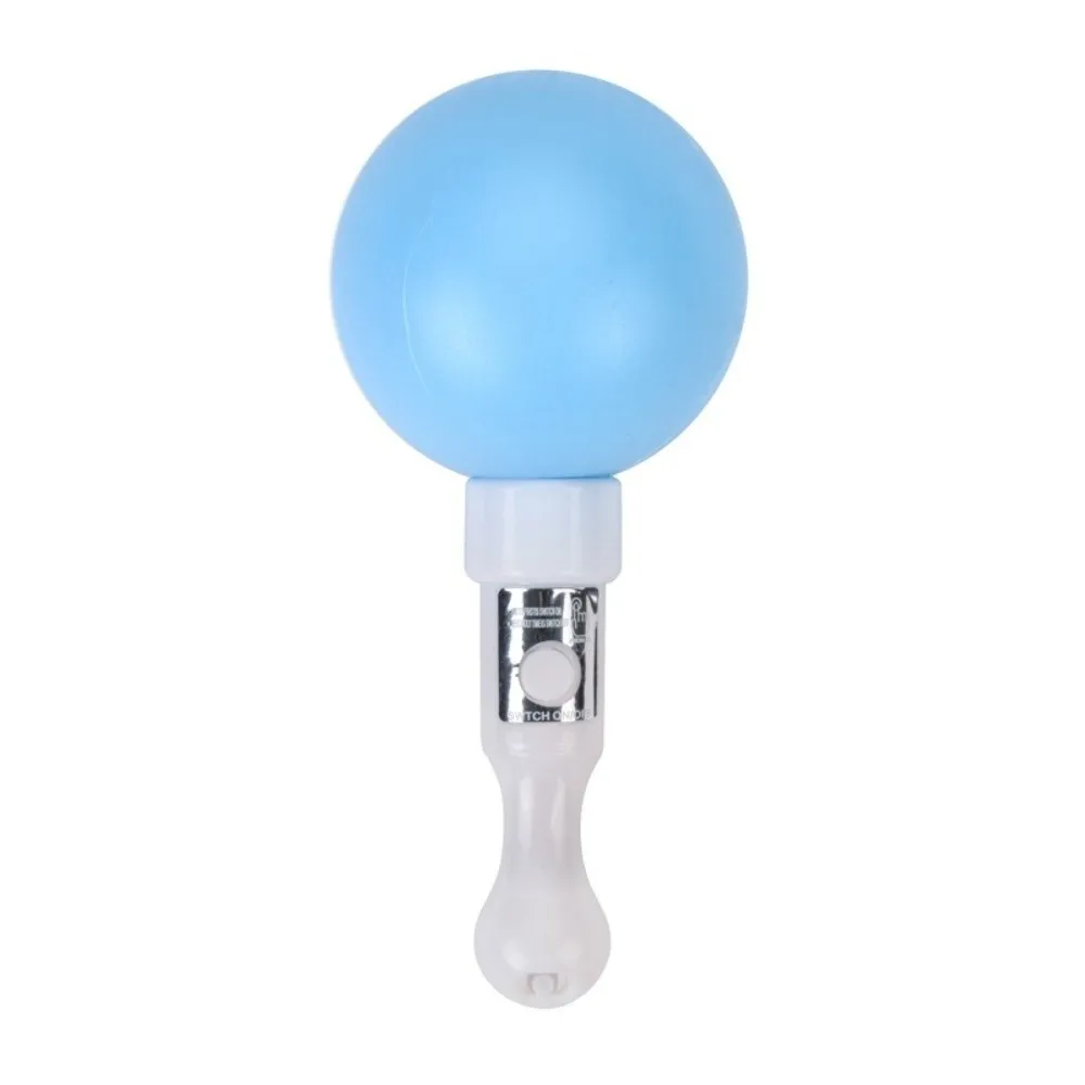 

High Quality Round Shape Glowing Lightstick LED Glowing Luminous Flashing Light Sticks Luminous Sand Hammer Music Concert