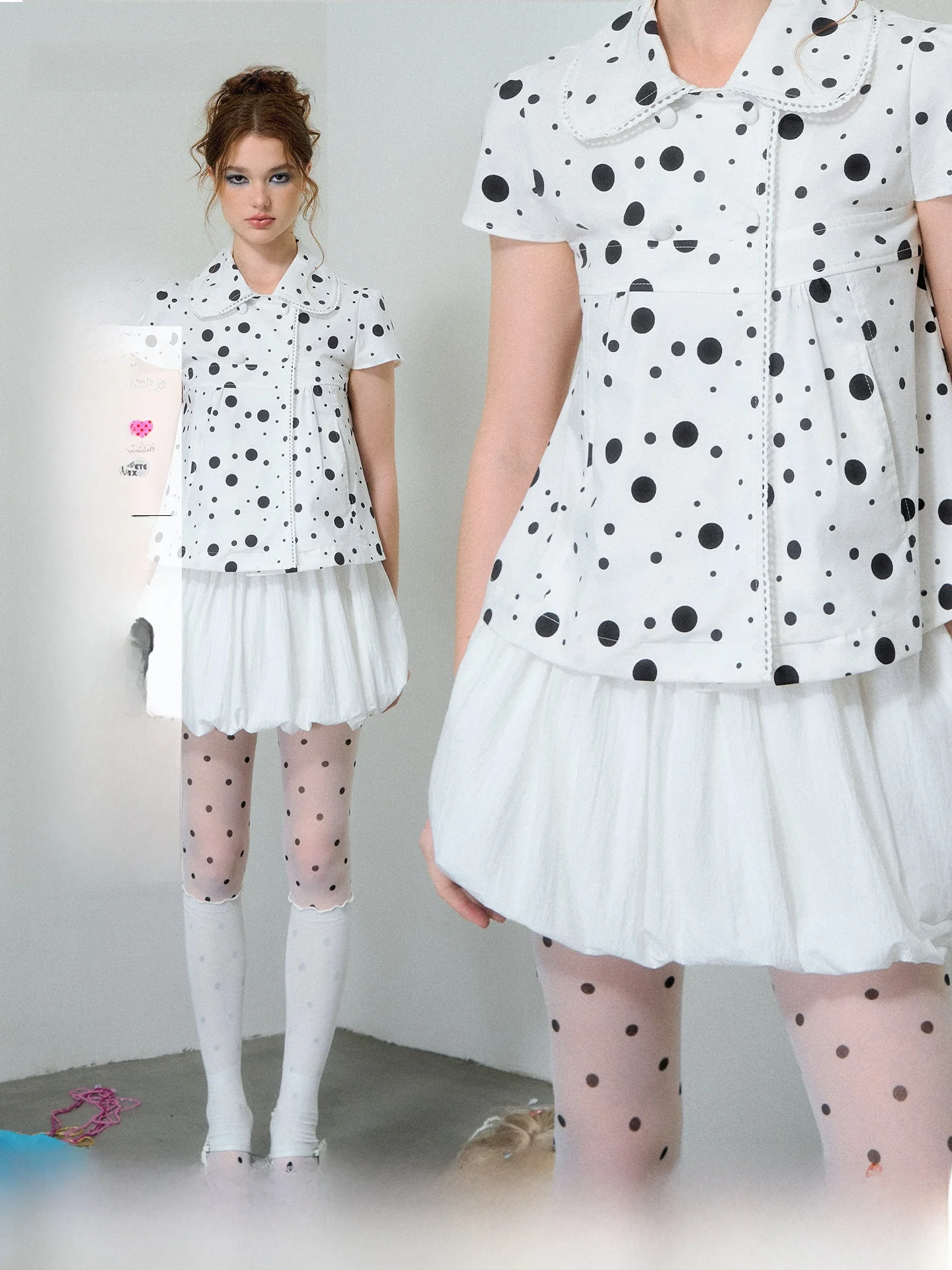 White Pumpkin Bloomer Shorts Skirt Versatile Low Waist Cotton Blend Gored Skirt Honeysuckle Series Summer 2026 Women's Fashion