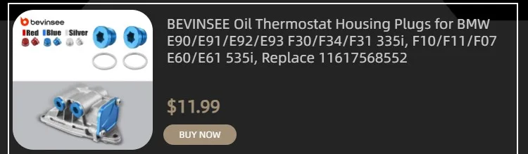 BEVINSEE Ölfilter-Schlüssel für BMW N20 N52 N55 N54 F10 E90 F30 E60 F25 E70 F15 E83 E92 F20 F21 E91 F31 F34 E87 E61 F11 E84 F22 – Detail 3