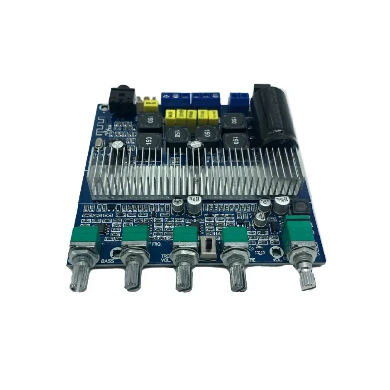Bluetooth amplifier board 5.0 fever TPA3116 high-power 2.1 overweight subwoofer 12-24V finished