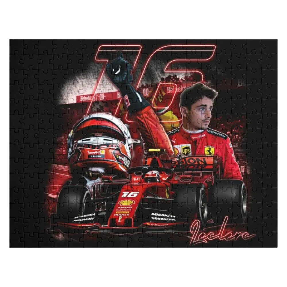 charles leclerc fan art Jigsaw Puzzle Custom Wooden Gift Personalized Wooden Name Puzzle