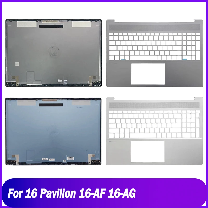 New Rear Lid For HP 16 Pavilion 16-AF 16-AG Laptop Back Cover Palmrest Upper Replacement A C Shell Silver Grey Blue