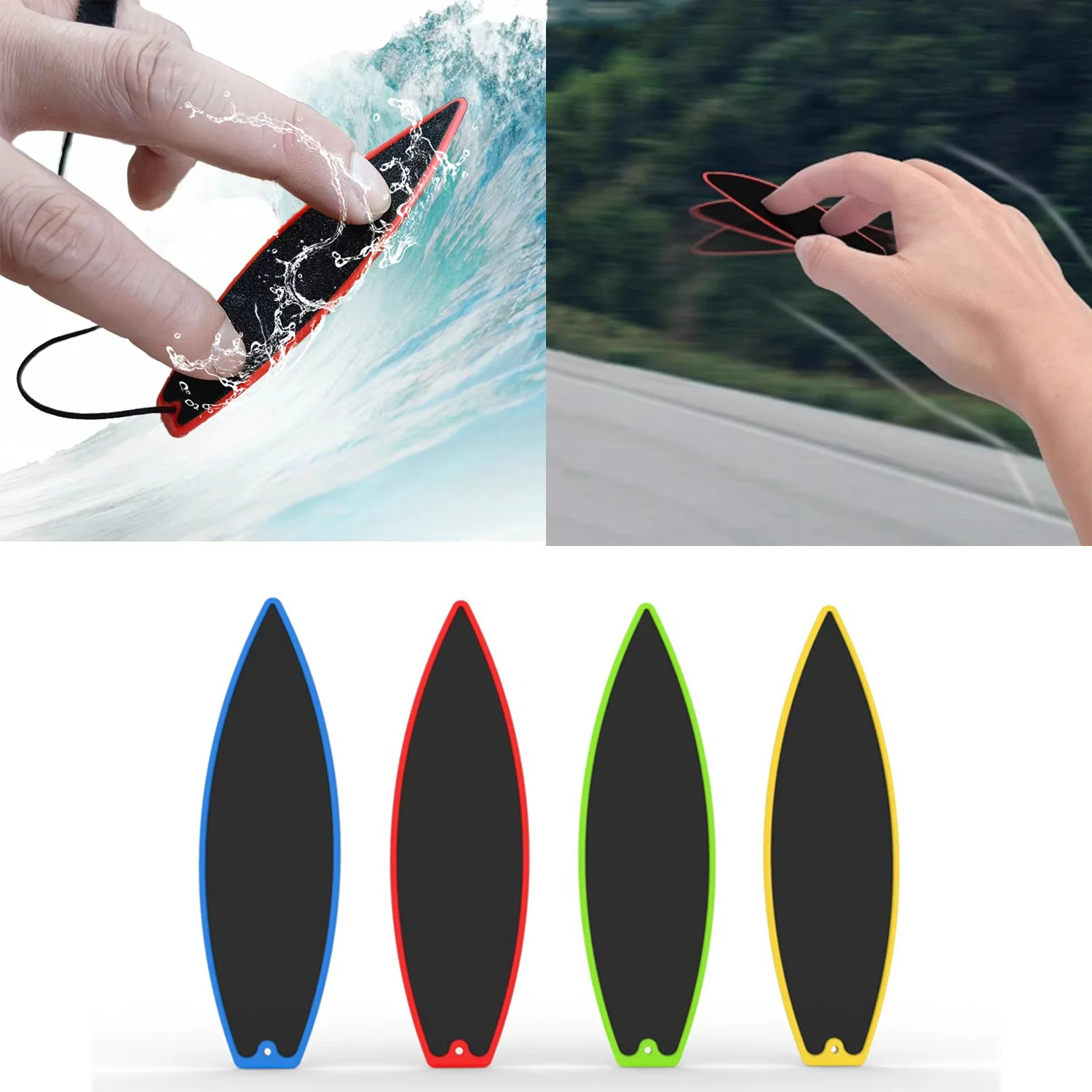 Creative fingertip surfboard, decompression thumb toy air surfboard (can surf in high-speed air and water surfaces)