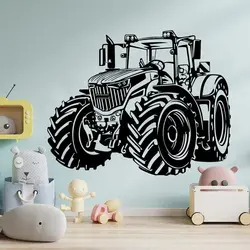 Off-road Auto Car Wall Decal Truck Modern Farm Tractor Wall Stickers for Kids Room Decor Vinyl Farmhouse Home Decor Mural A137