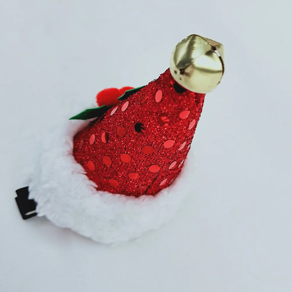 

Santa Hat Hair Clips Red Sequin Alligator Clip Christmas Hairpins Party Accessories for Girls Kids Santa Hat Hair Clips