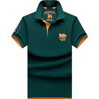 Summer Polo Shirt Man Cotton Casual Plus Size Polo Shirts Men Business Fashion Short Sleeve Polo Hombre Golf High Quality Green