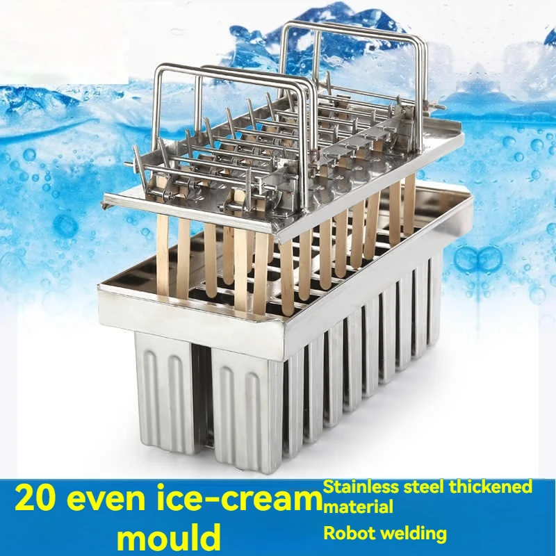 Molde de gelo pop moldes de picolé de aço inoxidável molde de sorvete diy vara moldes de picolé de aço inoxidável