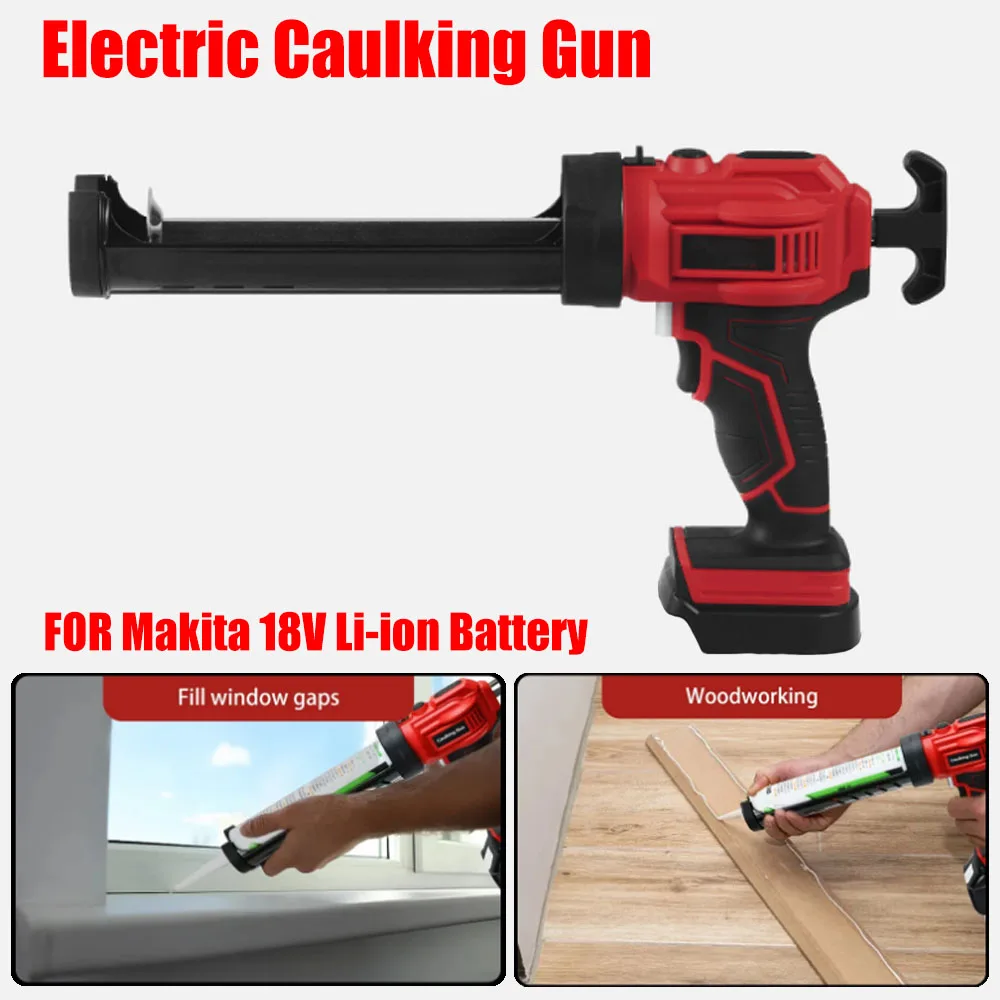 pistola de cola de vidro sem fio eletrica caulking gun para makita 18v bateria adesivo de vidro de cimento ferramenta selante sem bateria 01