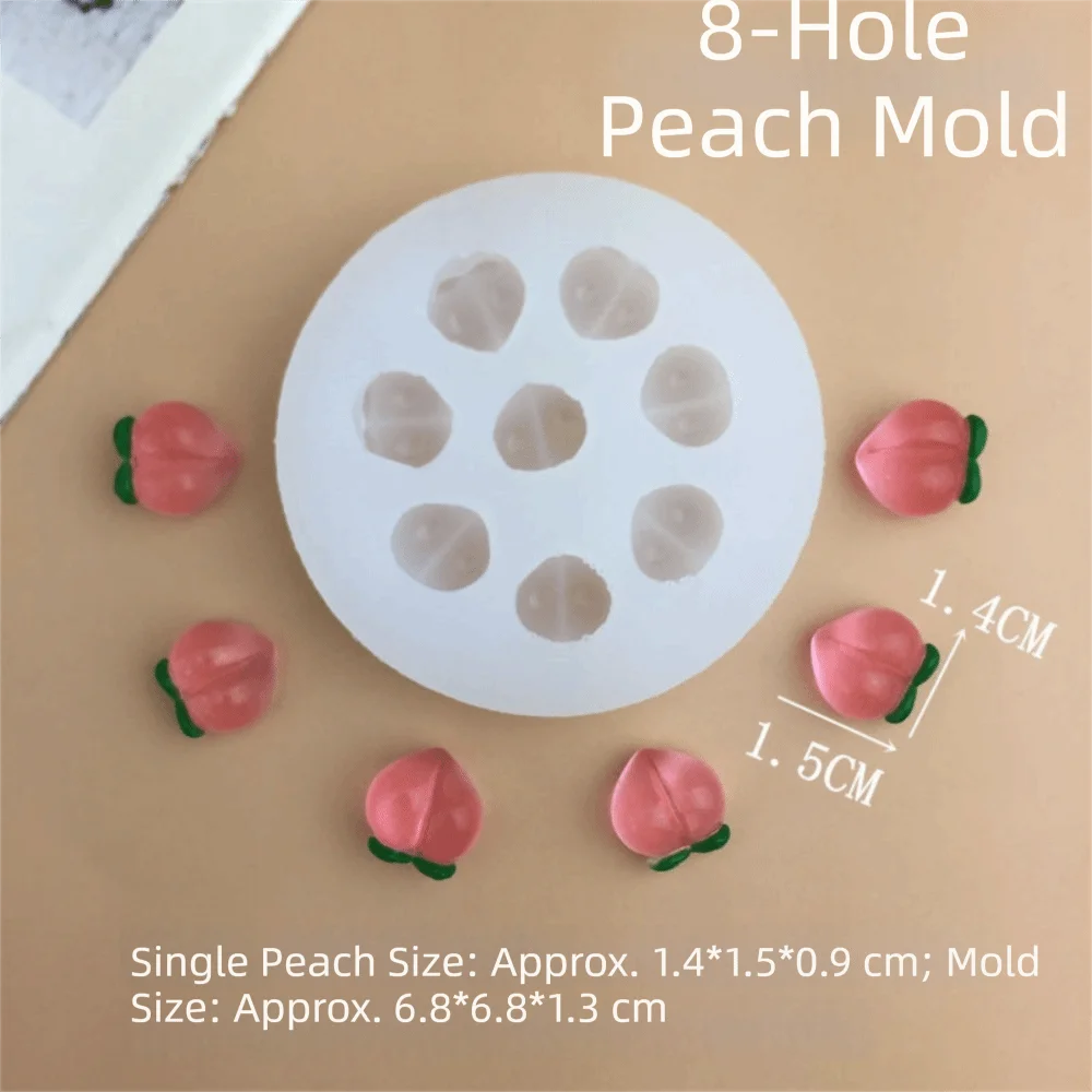 New Silicone 3D Simulation Fruit Mold Reusable DIY Chocolate Mold Safe Fruit Gummy Cake Mold Fondant Craft