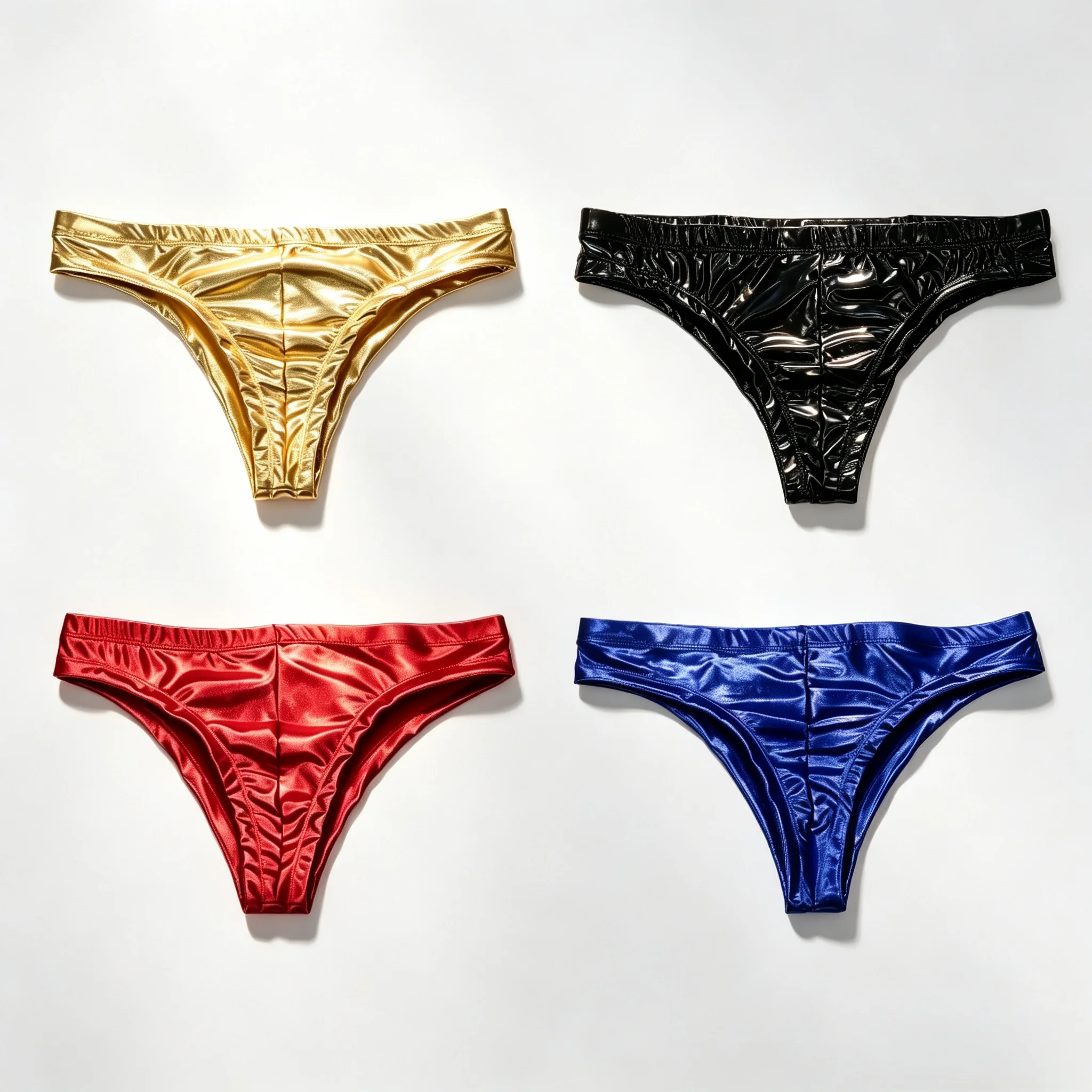 1Pc Men's PU Leather Triangle Underwear, sexy Triangle Underwear, Boxing Fitness, Suitable for Costume Parties, Sweet Gift